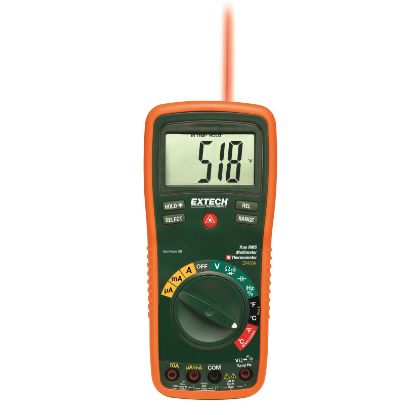 Extech EX470A True RMS Multimeter met ingebouwde IR Thermometer
