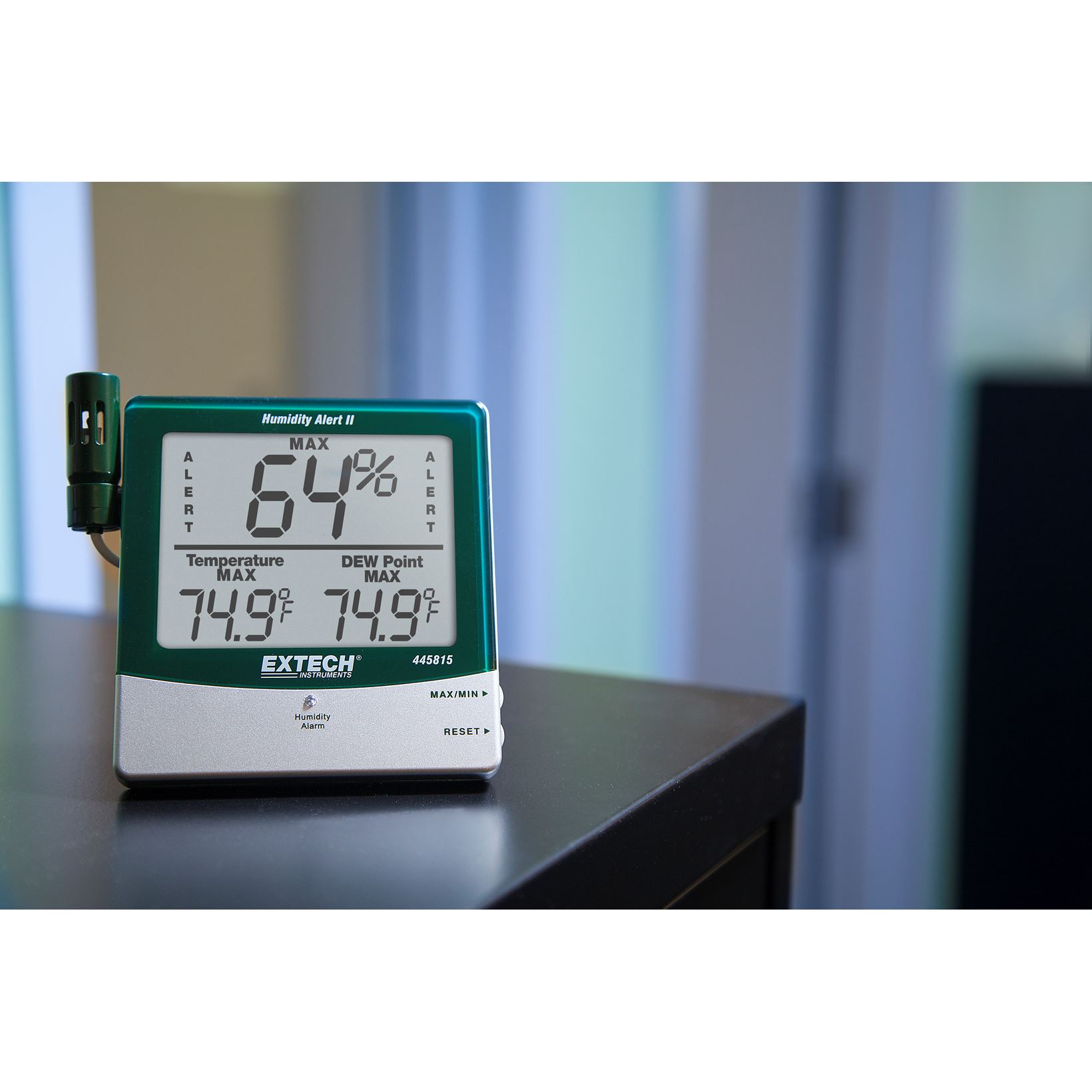 Extech 445815 Hygro-thermometer vochtigheidswaarschuwing met dauwpunt
