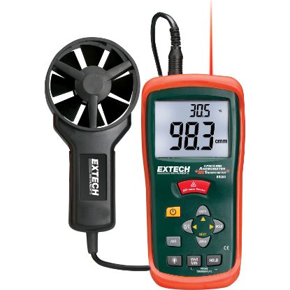 Extech AN200 CFM/CMM Mini Thermo-Anemometer with built-in InfraRed Thermometer