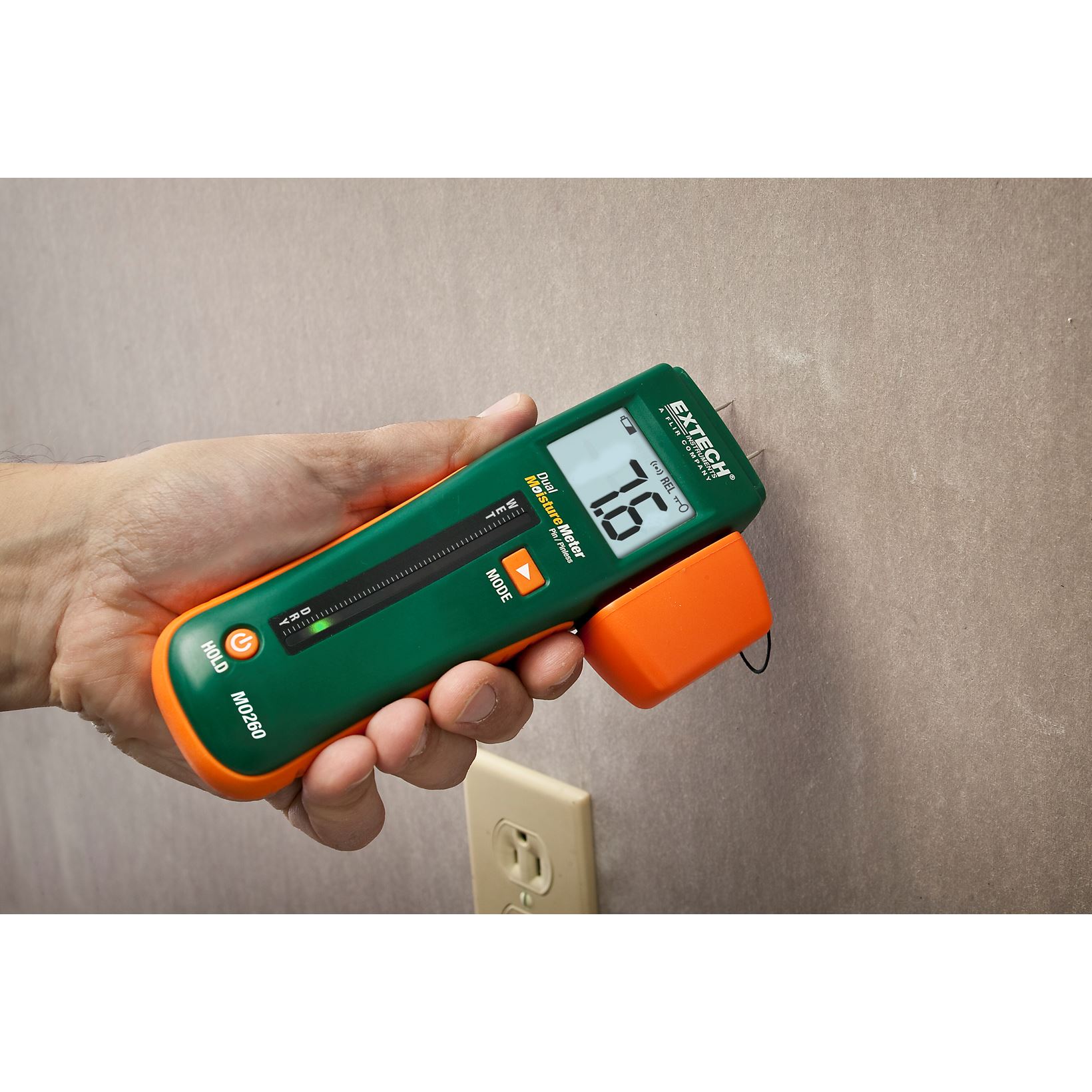 Extech MO260 combinatie pin/pinloze vochtmeter