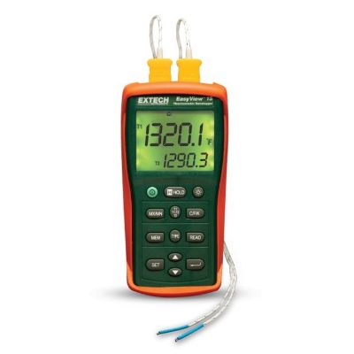 Extech EA15 tweekanaals thermokoppel temperatuurmeter met logfunctie