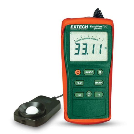 Extech EA30 Digitale lichtsterktemeter tot 400.000 Lux met logfunctie