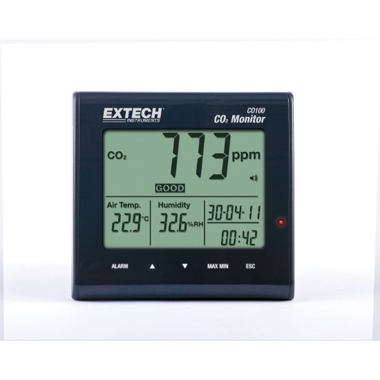 Extech CO100 binnen luchtkwaliteit kooldioxide monitor