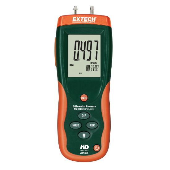 Extech HD755 Differentiële druk manometer (0,5 psi)