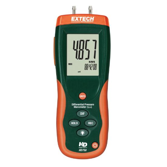 Extech HD750 Differentiële druk manometer (±5 psi)