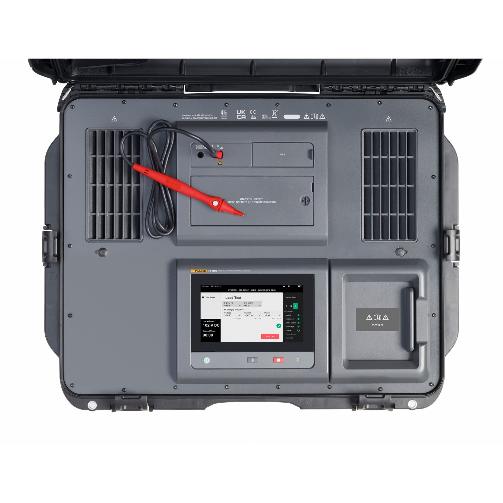 Fluke FLK-FEV500/CCS2 Analyzer voor DC-snellaadstations