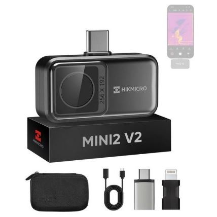 Hikmicro Mini2 V2 IR camera 256x192 pixels, iOS en Android, 25Hz, -20°C tot 400°C