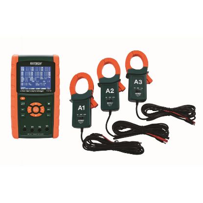 Extech PQ3450-12 1200A 3-fasen vermogensanalysator/datalogger kit