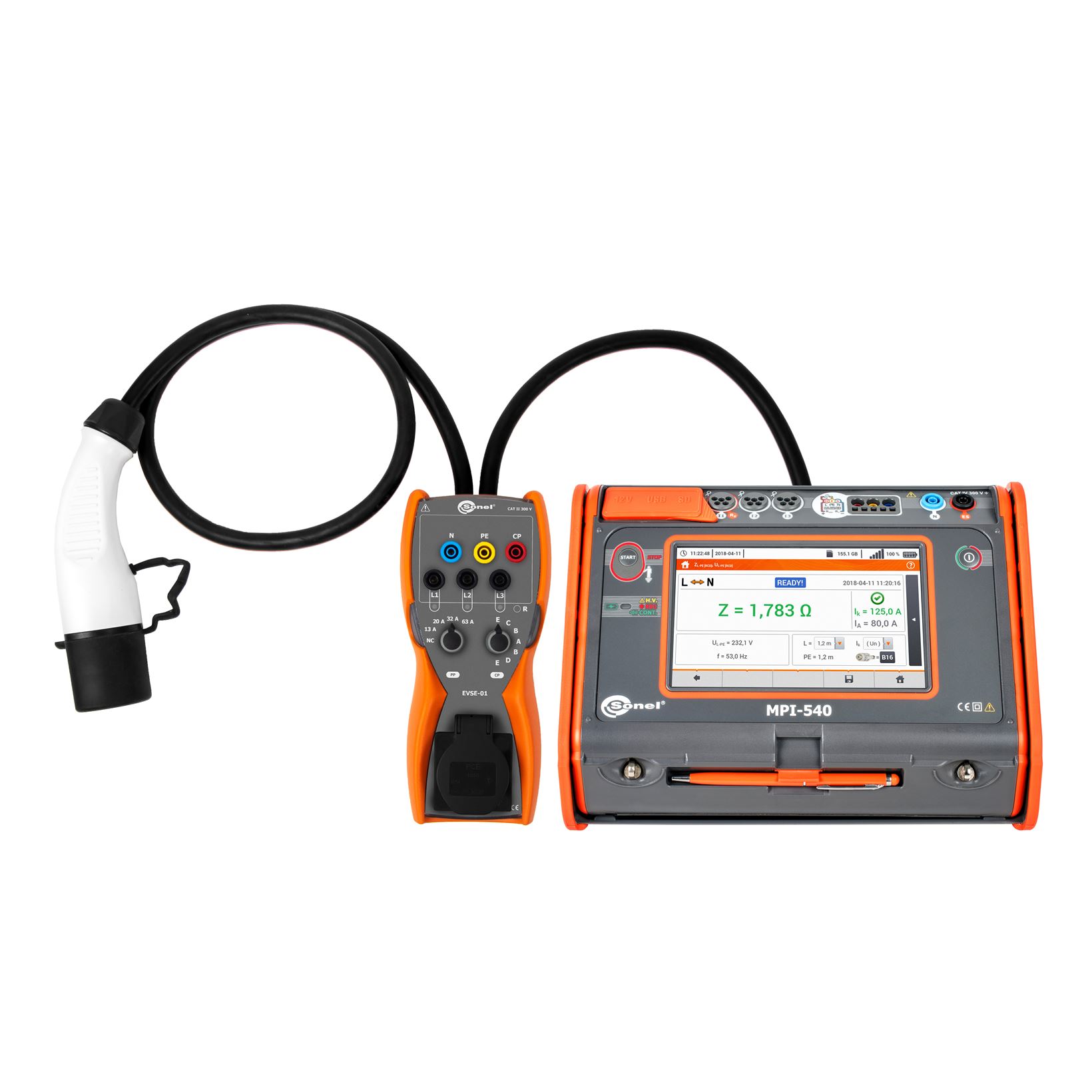 Sonel WAADAEVSE01 EVSE-01 Adapter voor het testen van voertuiglaadstations