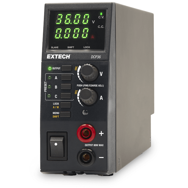 Extech DCP36 Geschakelende DC‑voeding 80 Watt