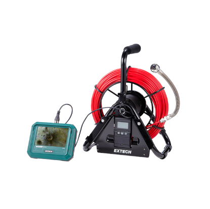Extech HDV750 5" Videoscope Kit met Loodgietersspoel en 28 mm × 30 m Inspectieprobe