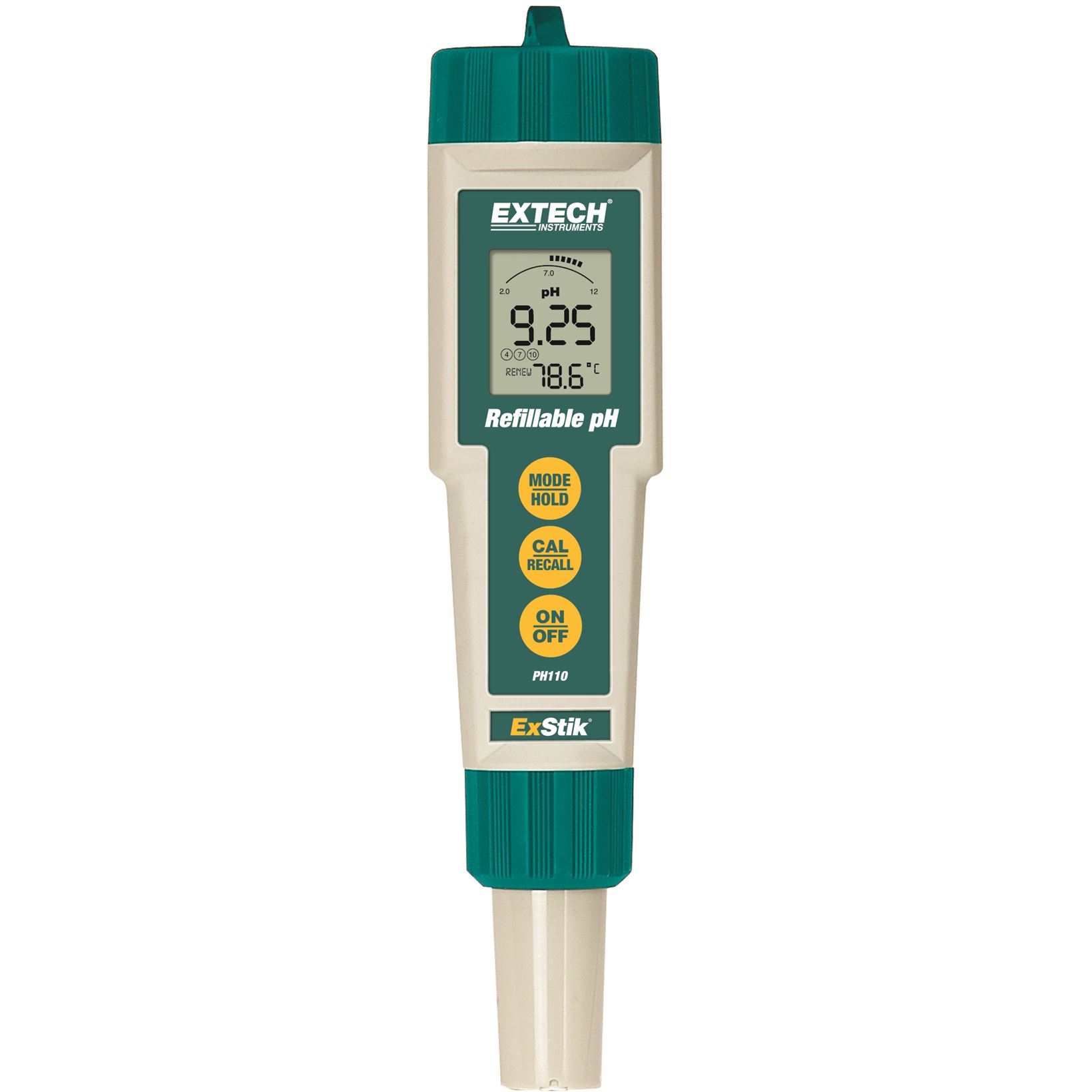 Extech PH110 ExStik® waterdichte/hervulbare pH-meter