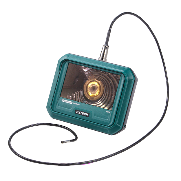Extech HDV720 5″ videoscoopset met dual HD‑camera, 4,9 mm × 1 m sonde