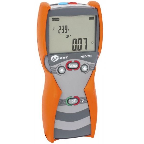 Sonel MZC20E impedantiemeter 2 polige methode 
