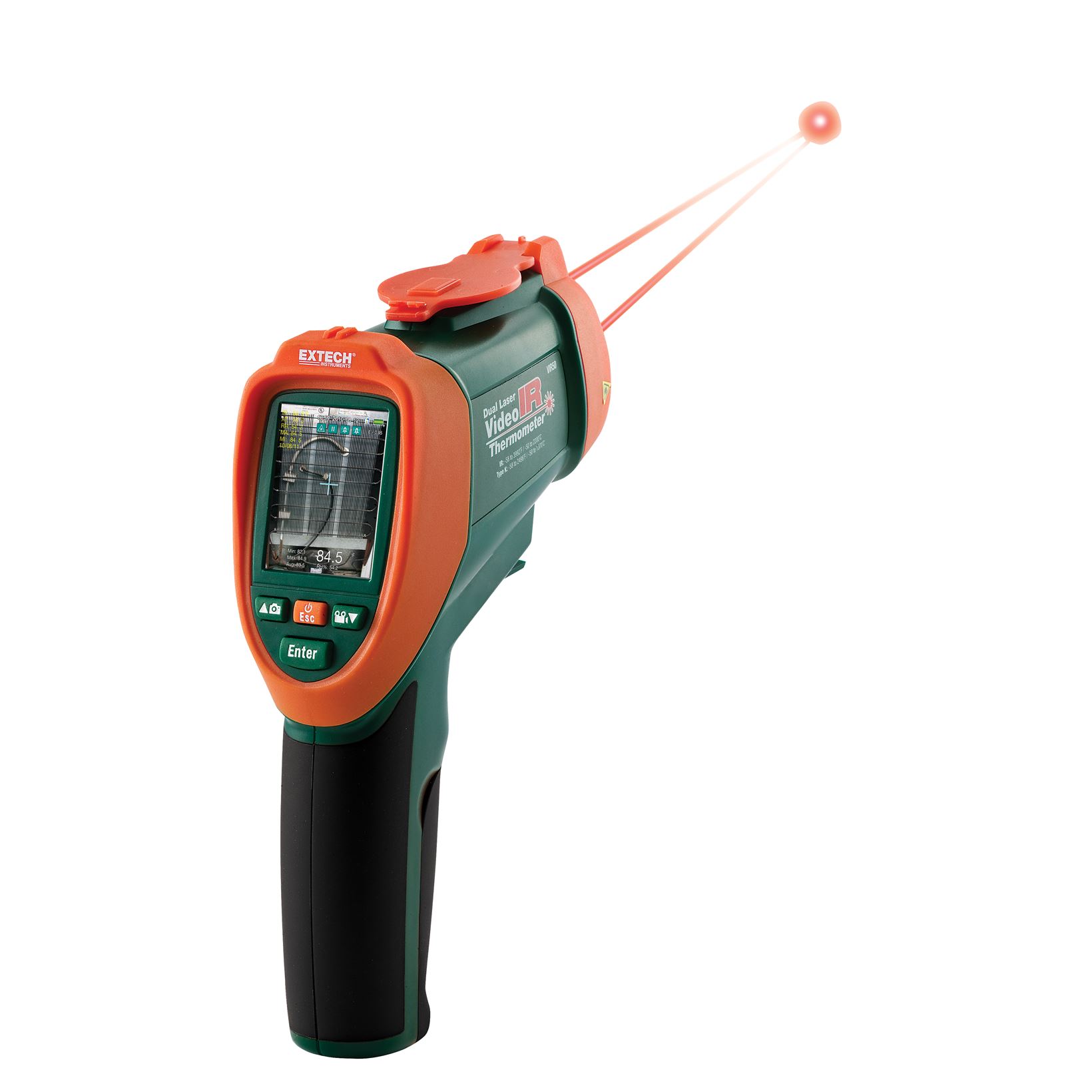 Extech VIR50 dubbele  laser IR Video thermometer