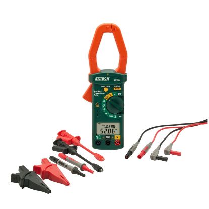 Extech 380976-K 1-fase/ 3-fasen 1000A AC stroomtang meter kit