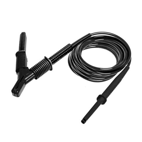 Sonel WAPRZ003BLKROE15KV meetsnoer 3 m zwart 15 kV, CAT IV 1000 V met krokodillenklem