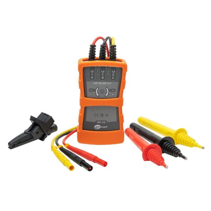 Sonel TKF-12L fasevolgorde meter, bereik van 35VAC - 690VAC