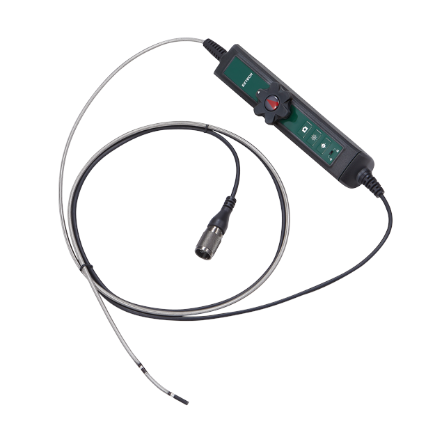 Extech HDV7C-A2-39-HD-1 HD 2‑weg articulerende 3,9 mm × 1 m cameraprobe voor de Extech HDV700‑serie high‑performance videoscoop.
