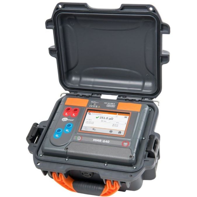 Sonel MMR-640 Micro-ohmmeter, resolutie 0,1µOhm, inclusief USB Adaptor