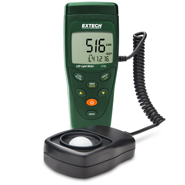 Extech LT45 Lichtmeter, kleur‑LED