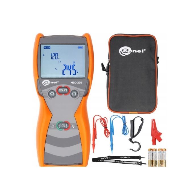 Sonel MZC-20E impedantiemeter 2 polige methode 
