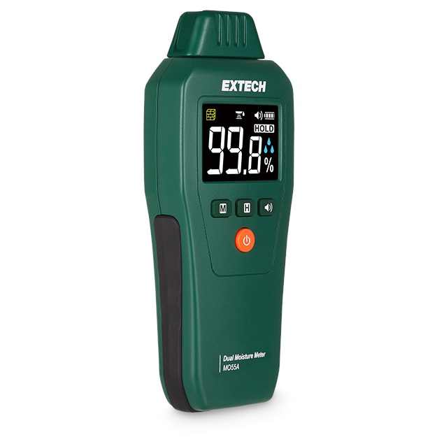 Extech MO55A Vochtmeter met pin‑ en pinloze meetfunctie