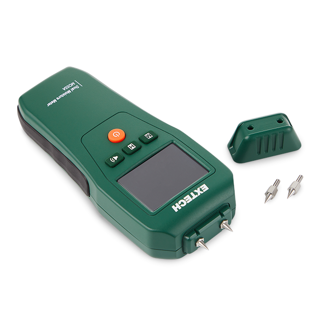 Extech MO55A Vochtmeter met pin‑ en pinloze meetfunctie
