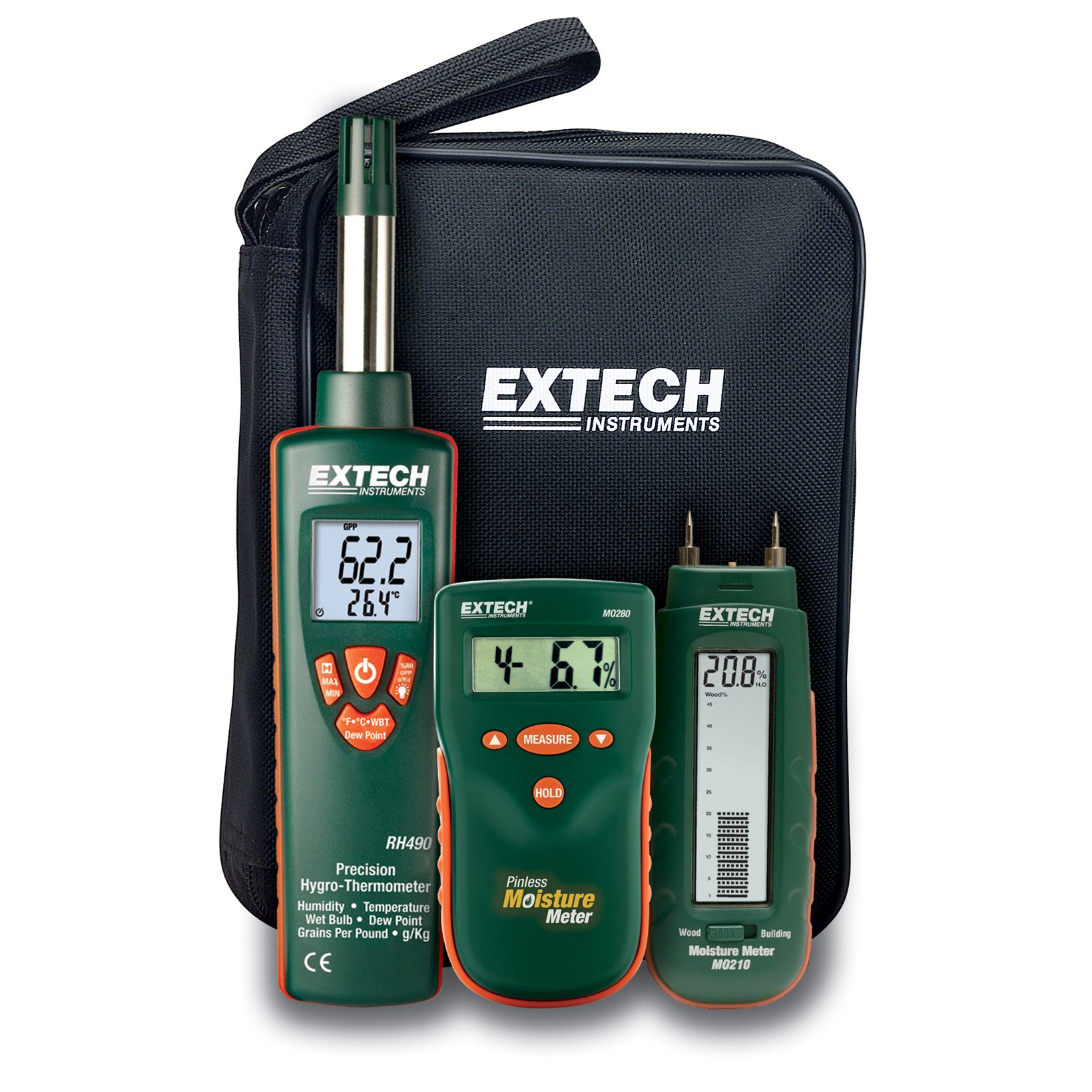 Extech MO280-KW kit voor waterschadeherstel