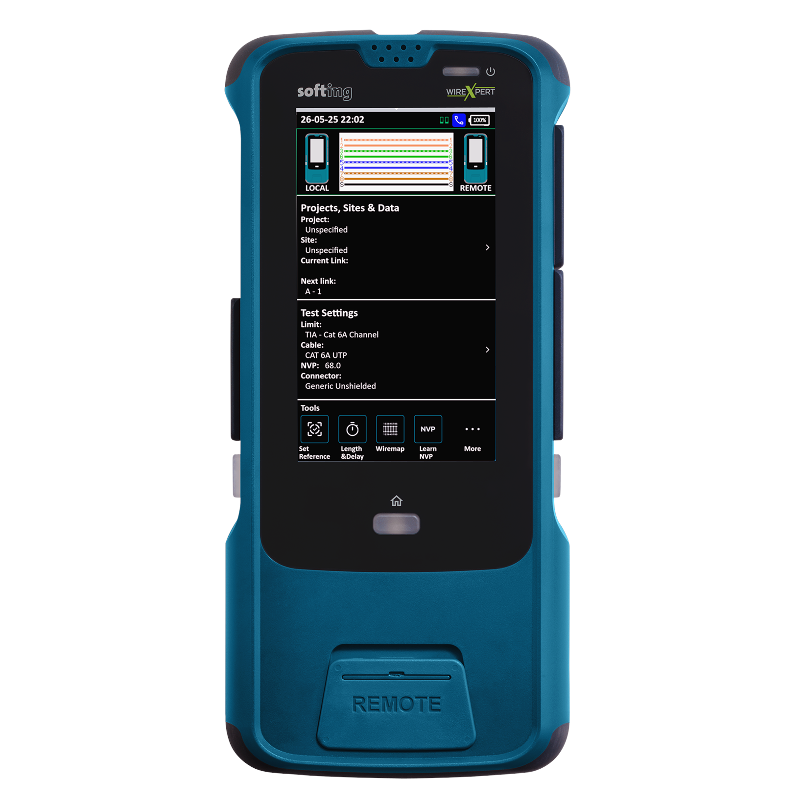 Softing WireXpert MP C6A Modulaire instapcertificering voor koperbekabeling