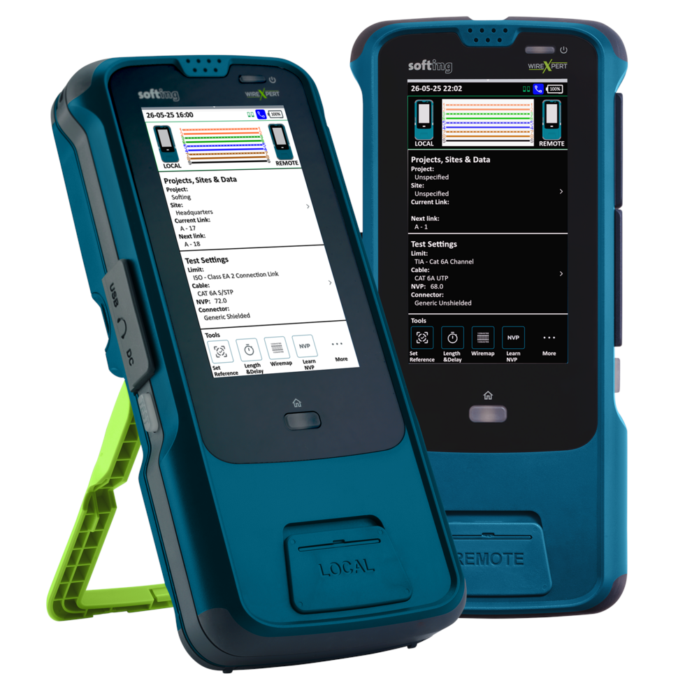 Softing WireXpert MP C6A Modulaire instapcertificering voor koperbekabeling