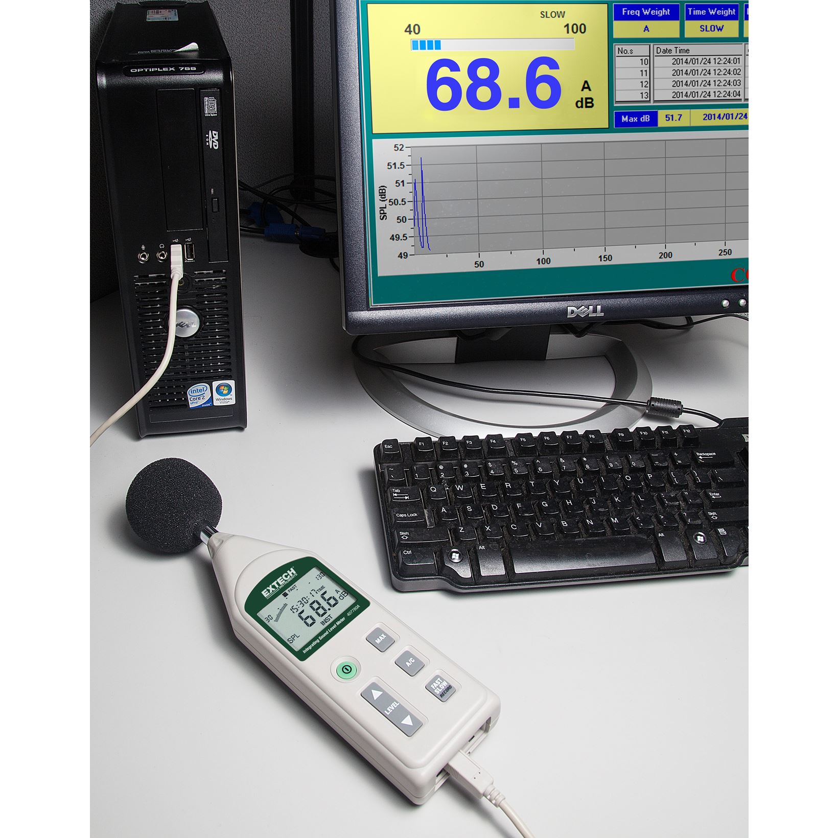 Extech 407780A USB geluidsniveau-datalogger