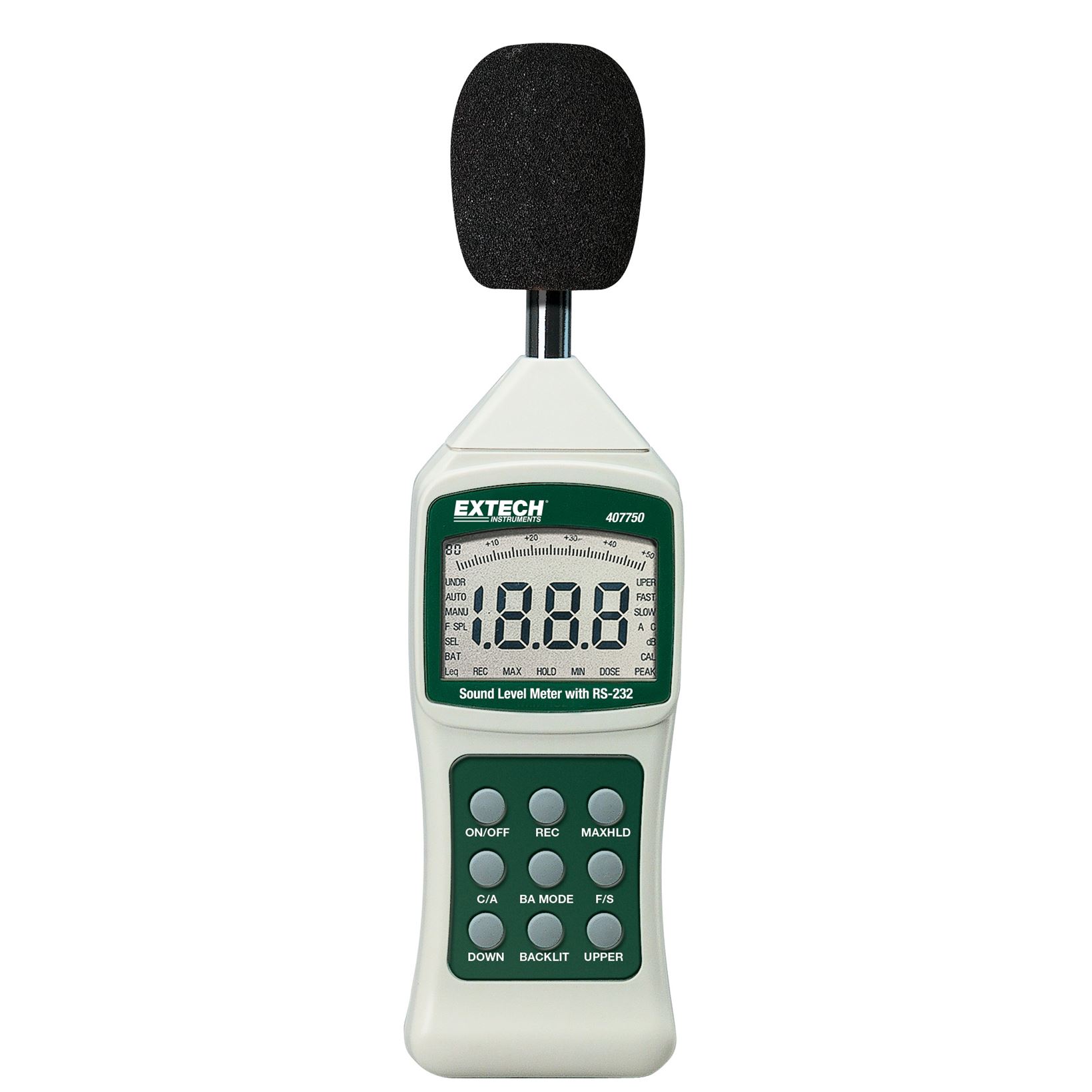 Extech 407750 geluidsniveau meter met RS232 PC-Interface