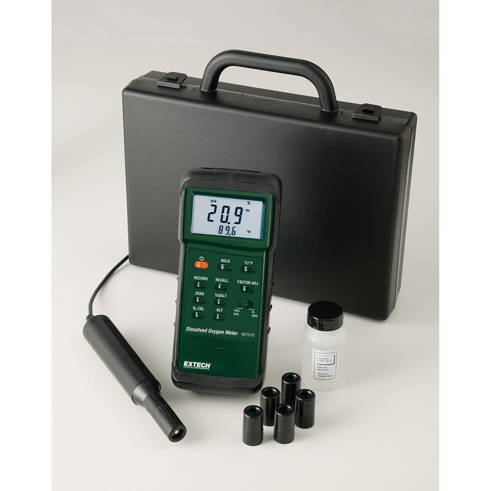 Extech 407510 robuuste opgeloste zuurstofmeter met PC-interface