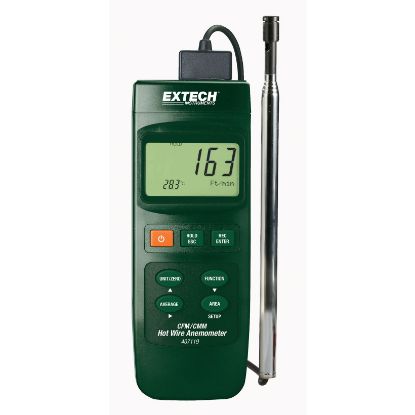 Extech 407119 Heavy Duty CFM Hot Wire Thermo-Anemometer