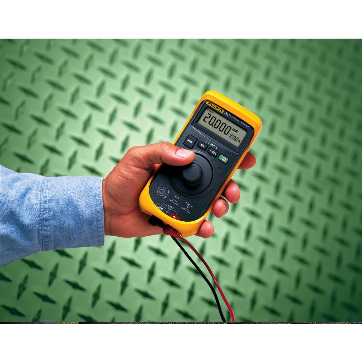 Fluke-707 Luskalibrator meten van 0-28Vdc/0-24mA, genereren/simulereren 0-20mA