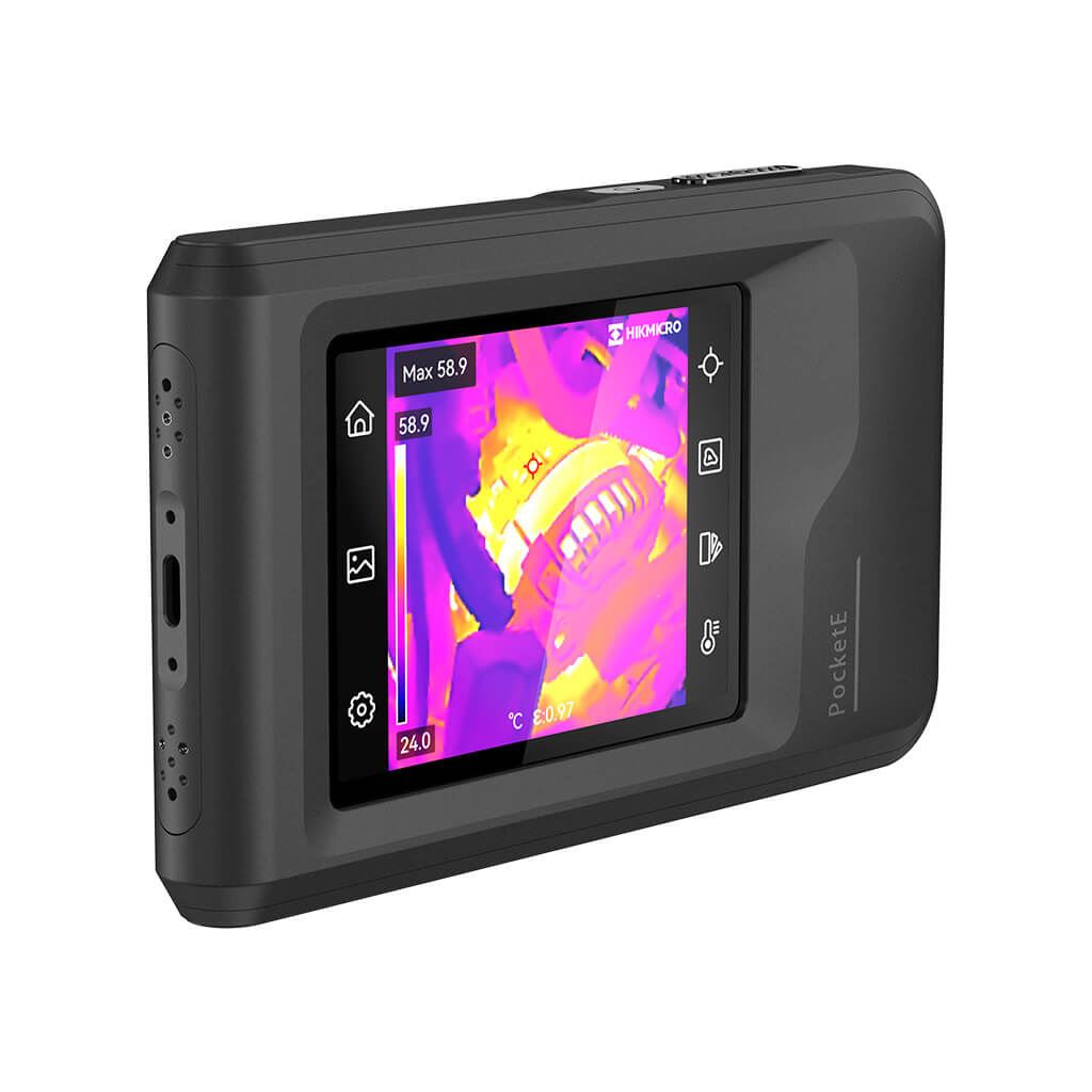Hikmicro PocketE Compacte IR camera 96x96 pixels, 25Hz, visuele camera, -20°C tot 350°C