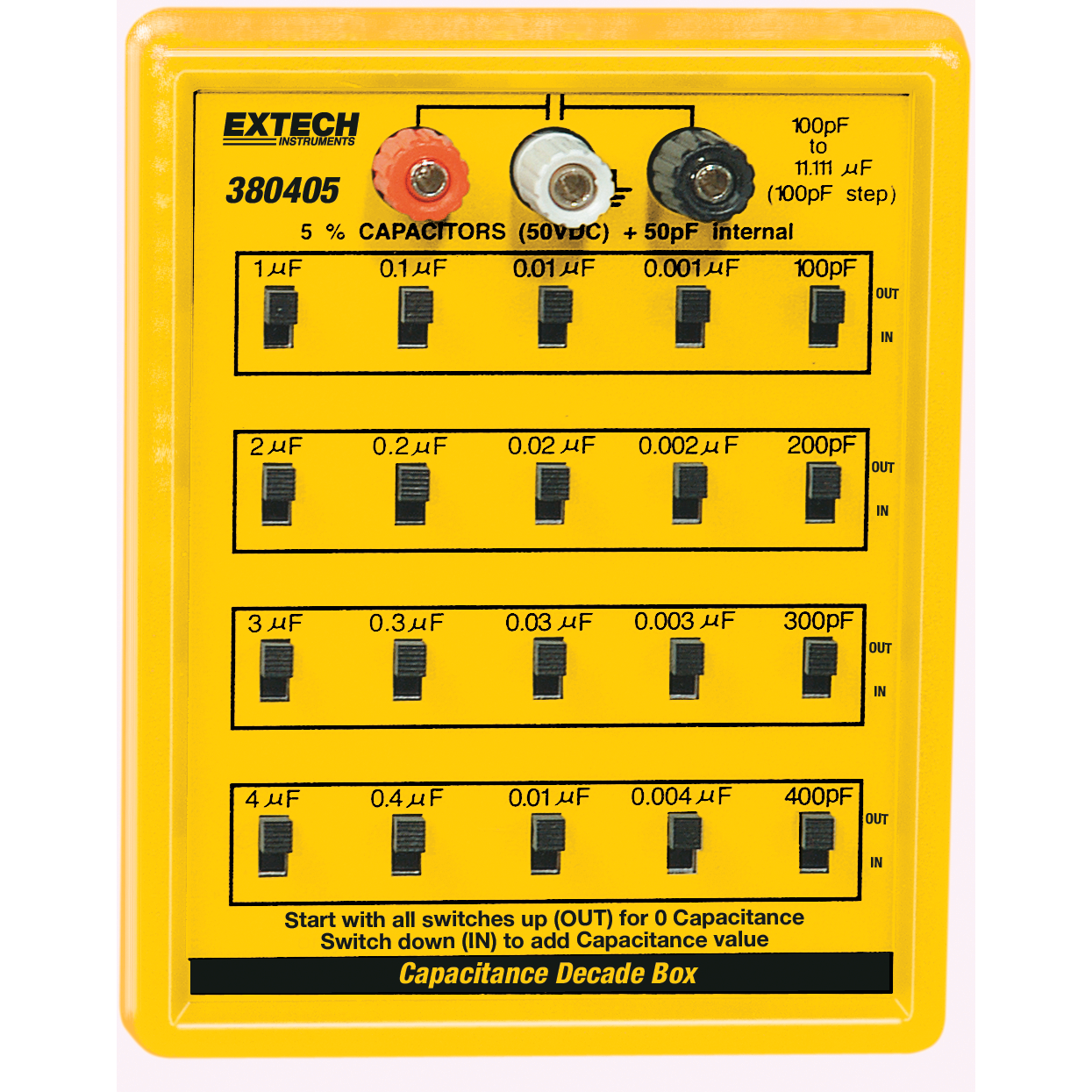 Extech 380405 Capacitance Substitution Box