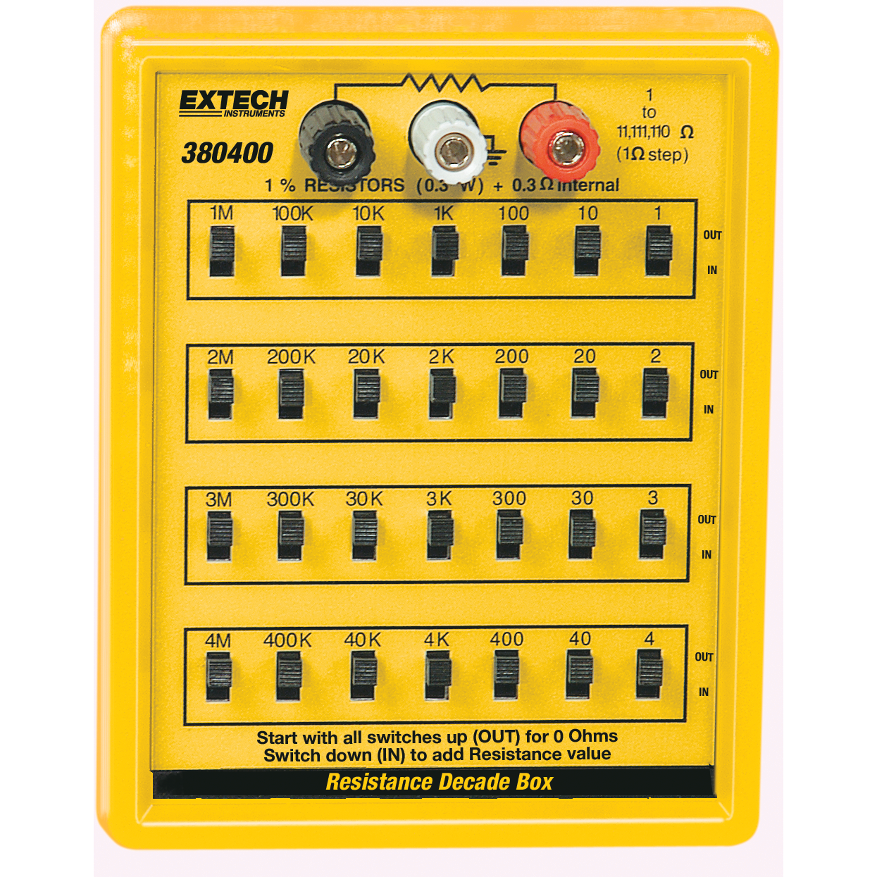 Extech 380400 Resistance Substitution Box