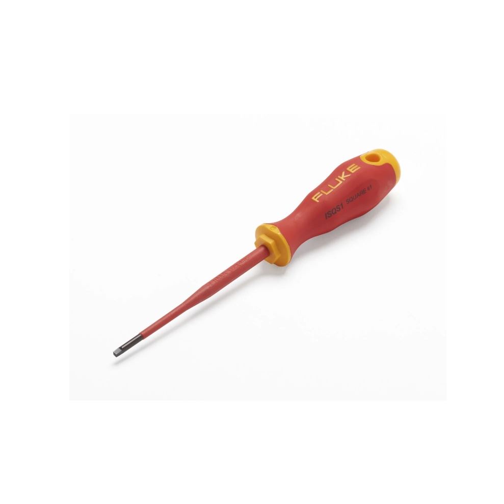 Fluke ISQS1 Geïsoleerde vierkante schroevendraaier nr. 1, 4 inch, 100 mm, 1000 V