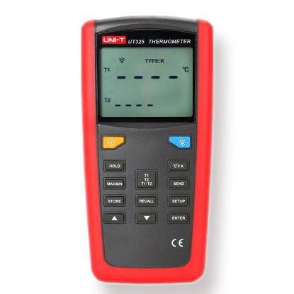 Uni-Trend UT325 Digitale 2 kanaals temperatuurmeter -250 - 1.767ºC, type K,J,T,E,R,S,N