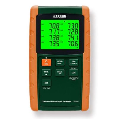 Extech TM500 12 kanaals temperatuurlogger