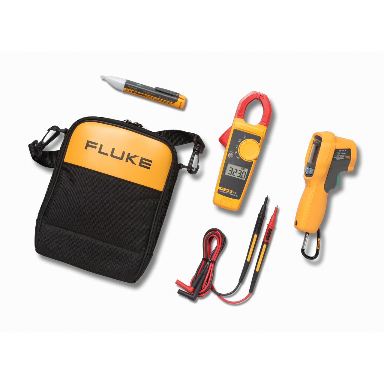 Fluke FL62MAX+/323/1AC Infraroodthermometer -30 tot 650ºC met dubbele laser punt