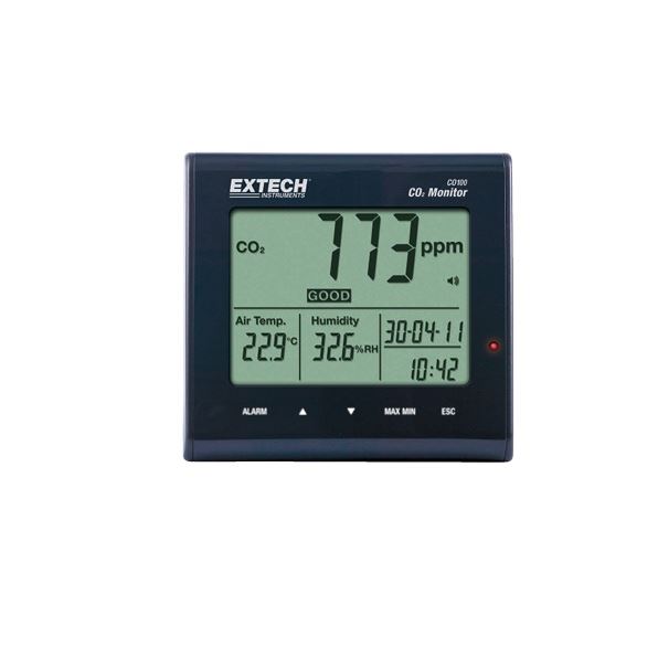 Extech CO100 binnen luchtkwaliteit kooldioxide monitor