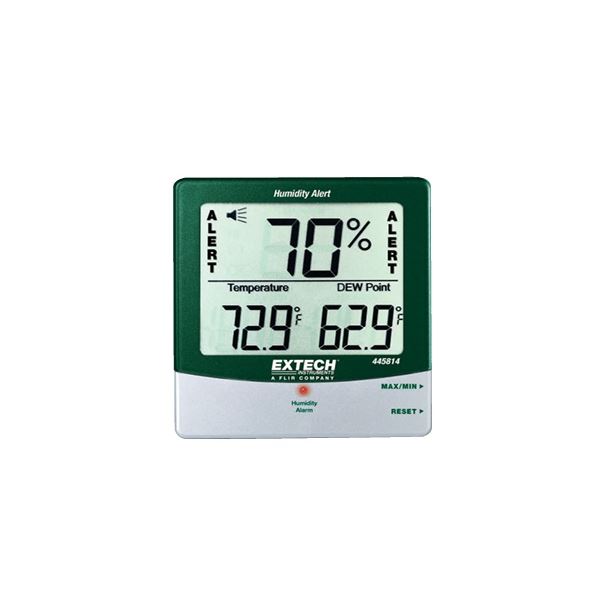 Extech 445814 Hygro-thermometer vochtigheidswaarschuwing met dauwpunt