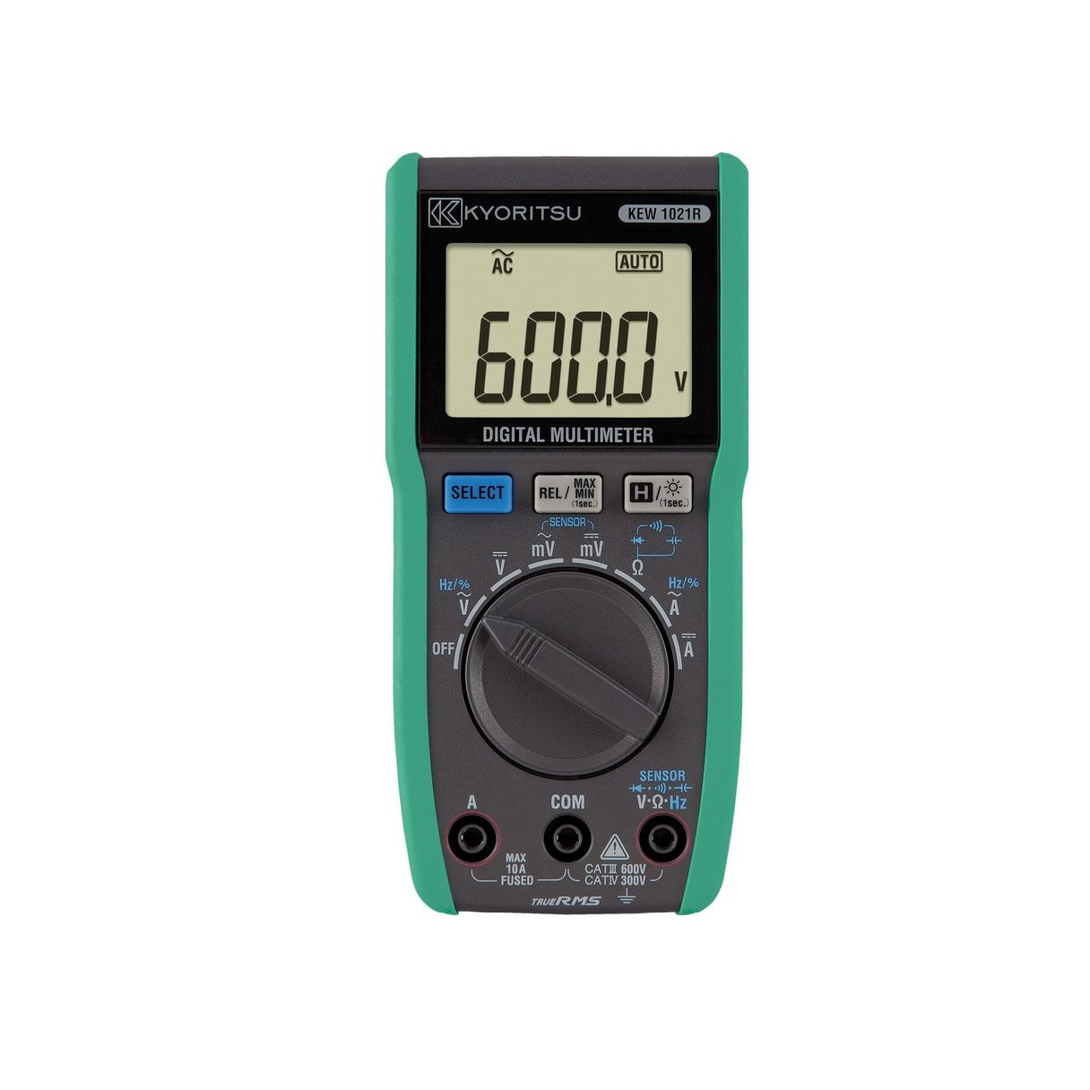 Kyoritsu 1021R Digitale TRMS Multimeter, geleverd met draagtas