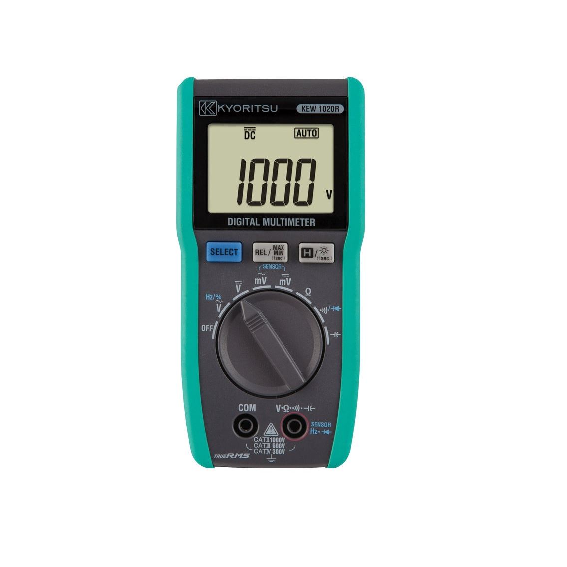 Kyoritsu 1020R Digitale TRMS Multimeter, 1000V AC/DC
