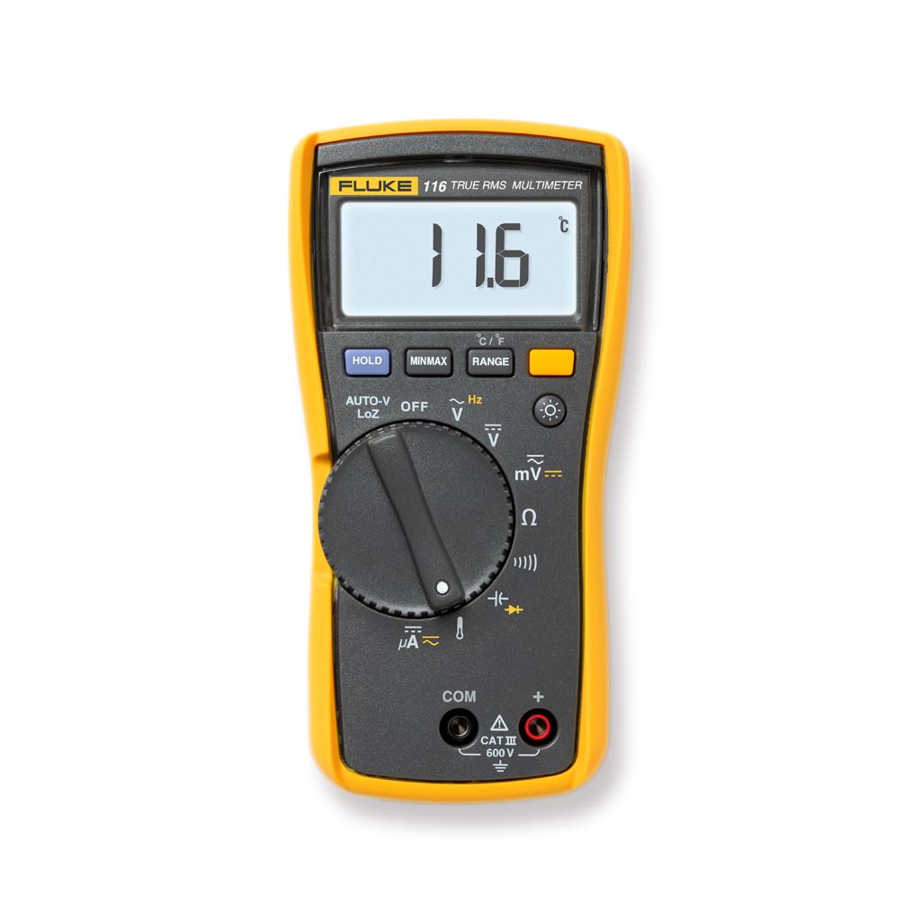 Fluke-116 EUR TRMS multimeter met meetsnoeren