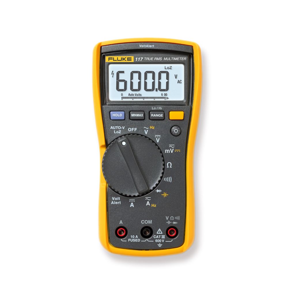 Fluke-117 EUR Multimeter met meetsnoeren