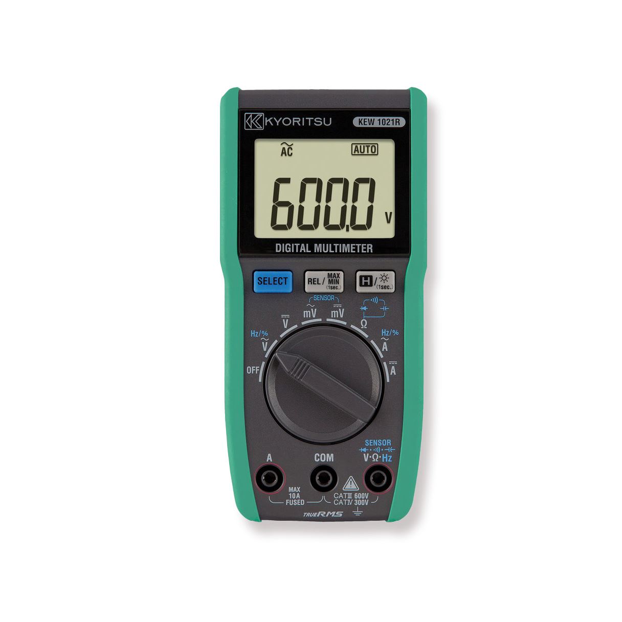 Kyoritsu 1021R Digitale TRMS Multimeter, geleverd met draagtas